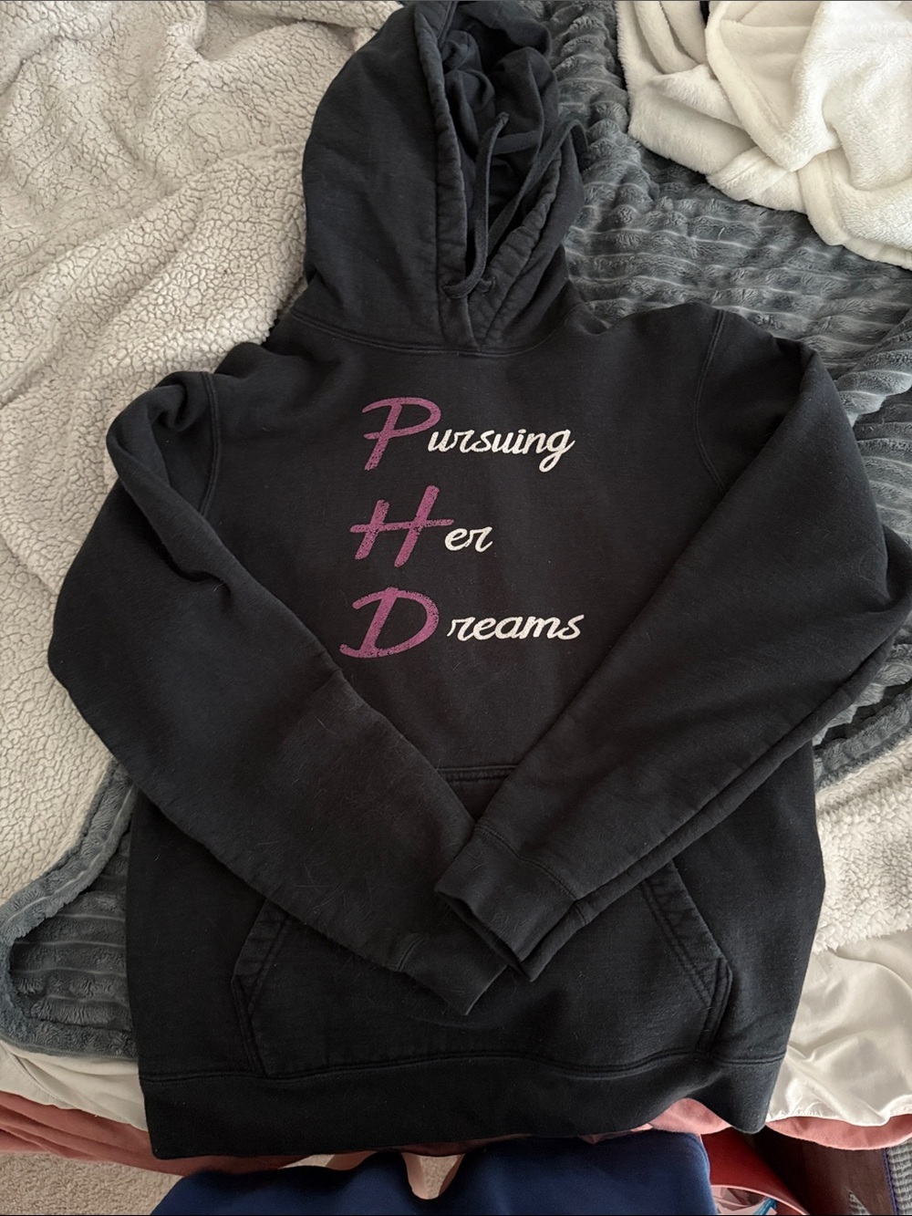 Pursuing Her Dreams Black Hoodie